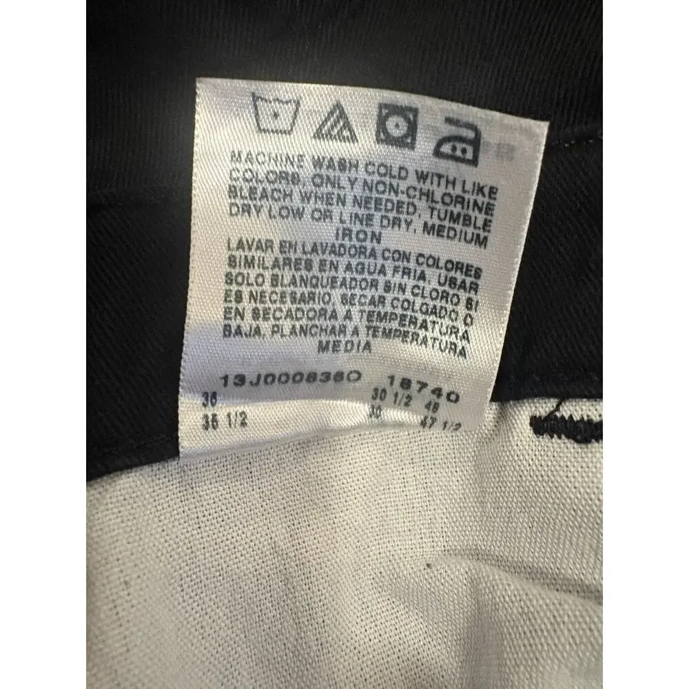 34x30 Wrangler Men’s Black Cargo Pants Relaxed Fit Cotton Workwear 70LEWBL